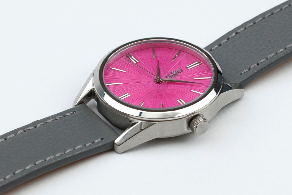 Pink Sunburst Watch - SNOODBANGER customs