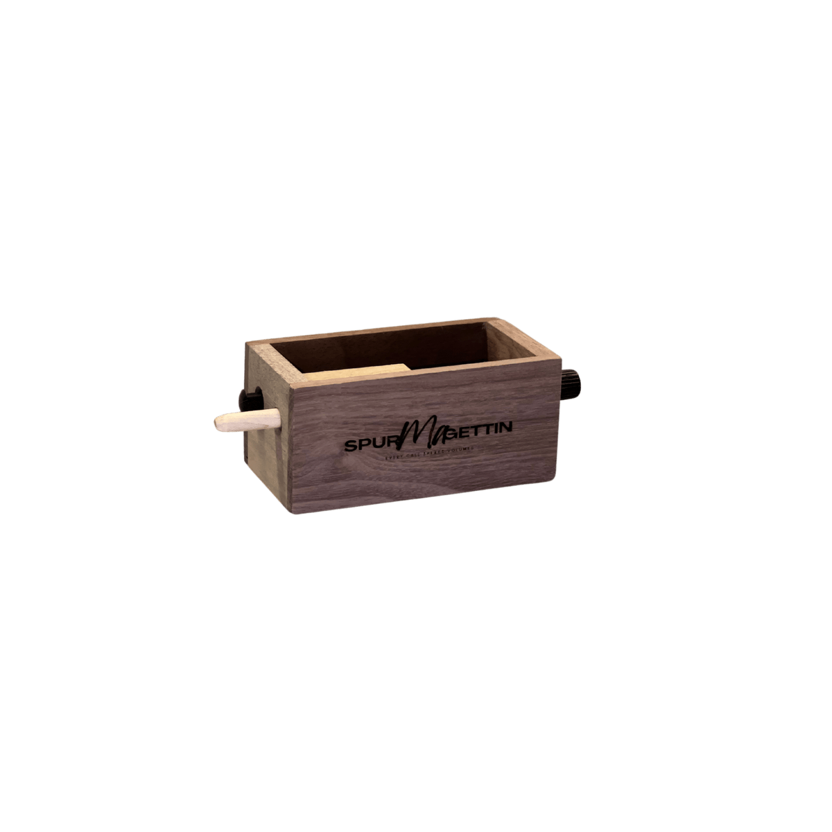 Push Button and Cluck Box Call in Black Walnut Wood - SNOODBANGER customs
