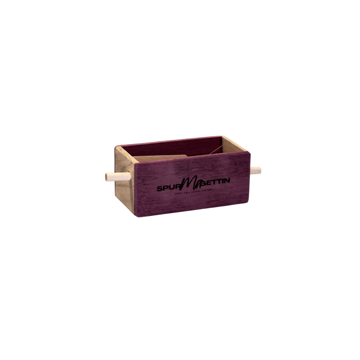 Push Button Box Call in Purple Heart Wood - SNOODBANGER customs