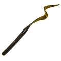 Ribbon Tail Worm 6" - Black / Blue Swirl - SNOODBANGER customs