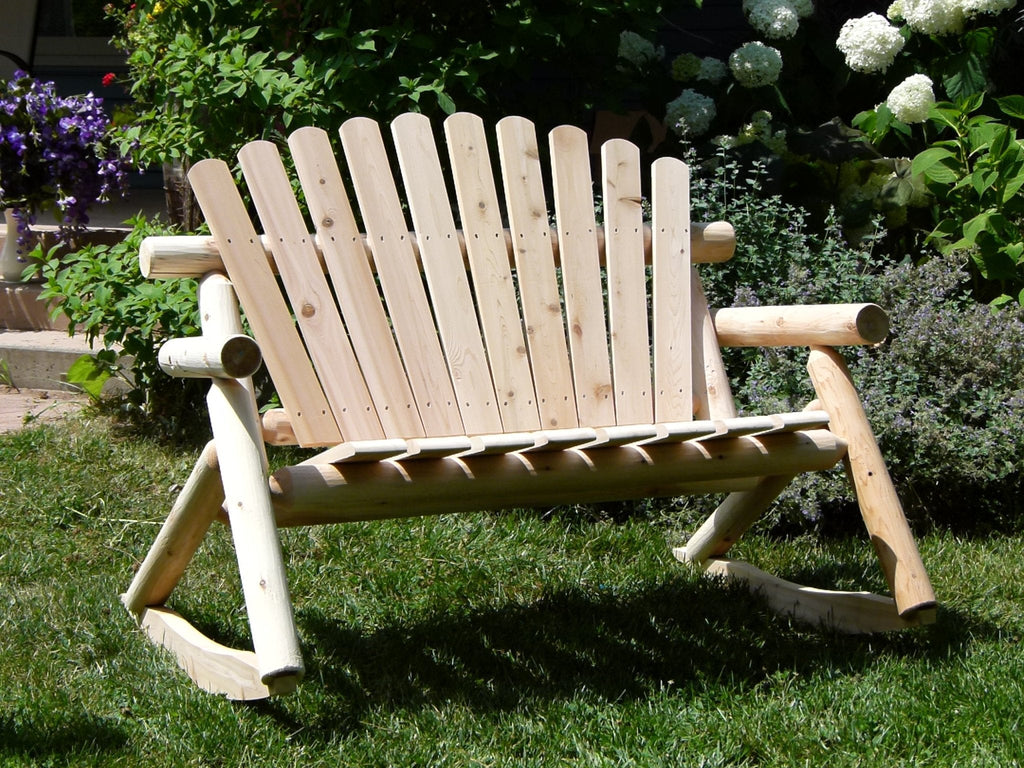 Rocking Outdoor Wooden Bench - SNOODBANGER customs