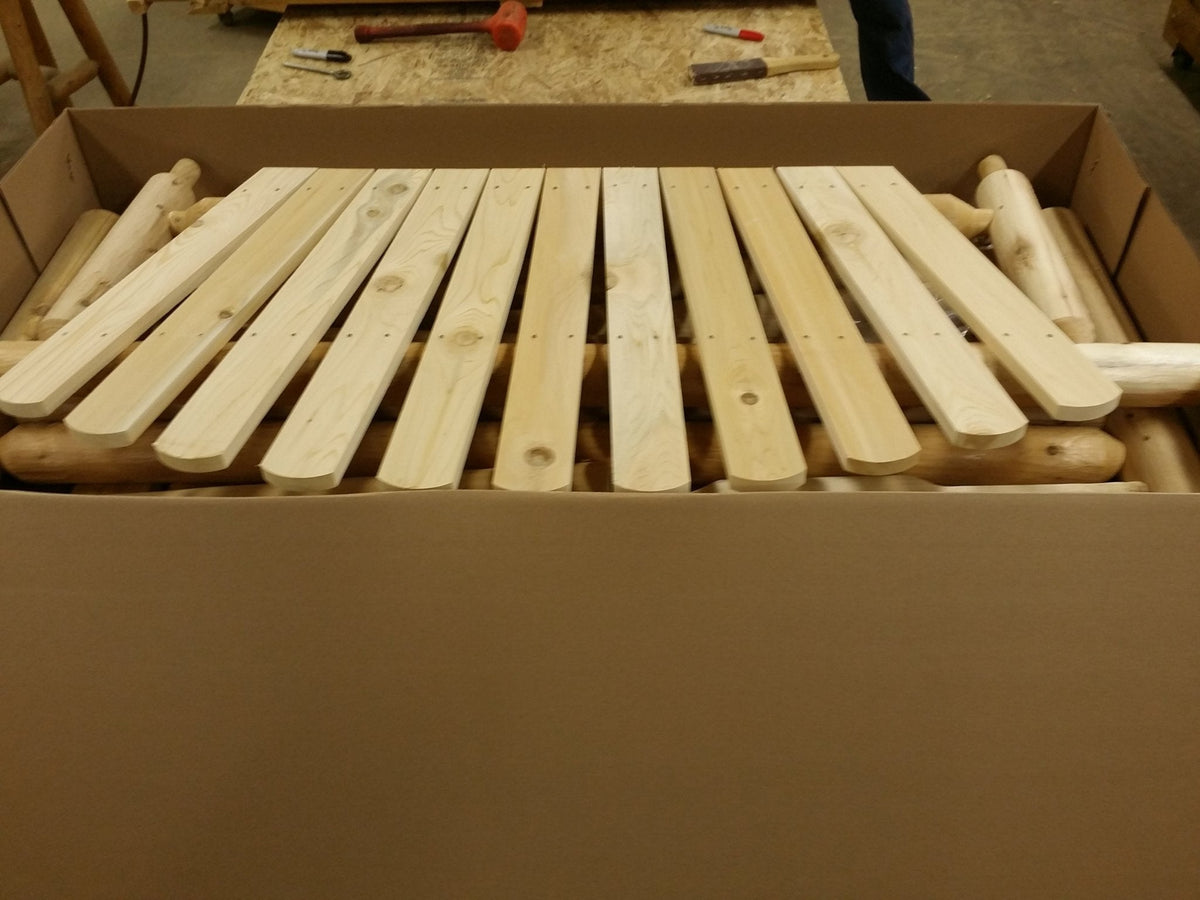 Rocking Outdoor Wooden Bench - SNOODBANGER customs