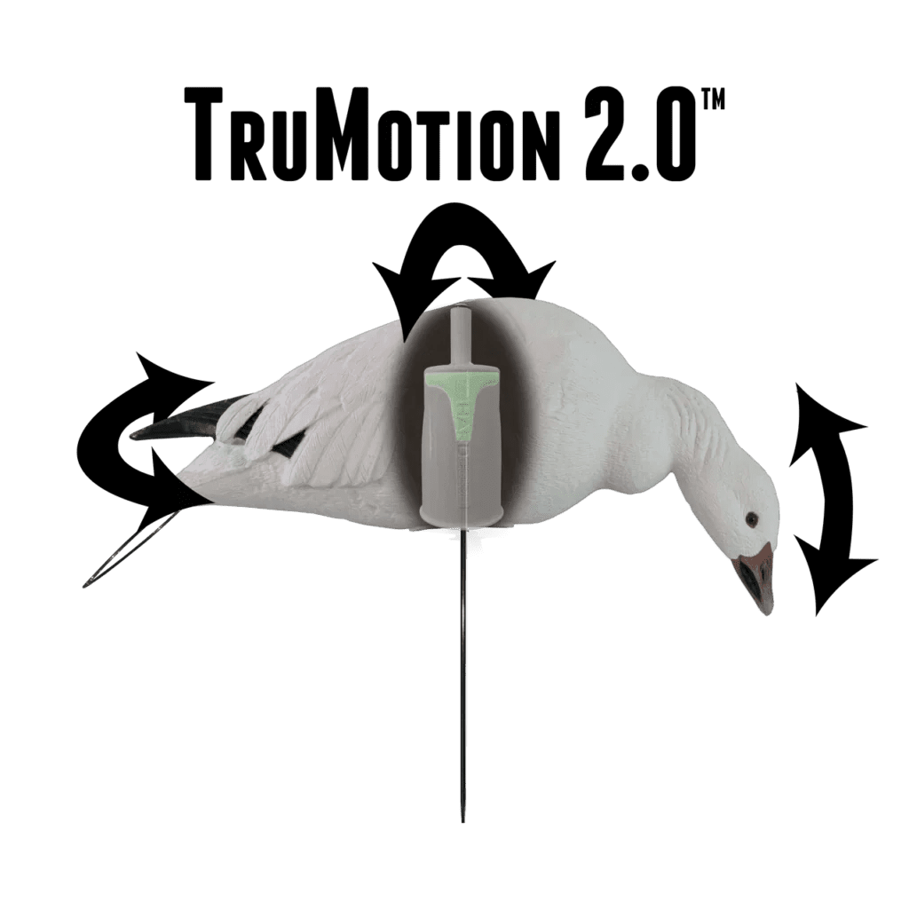 Rugged Series Full Body Snow Goose Touchdown Decoys 12-Pack - SNOODBANGER customs