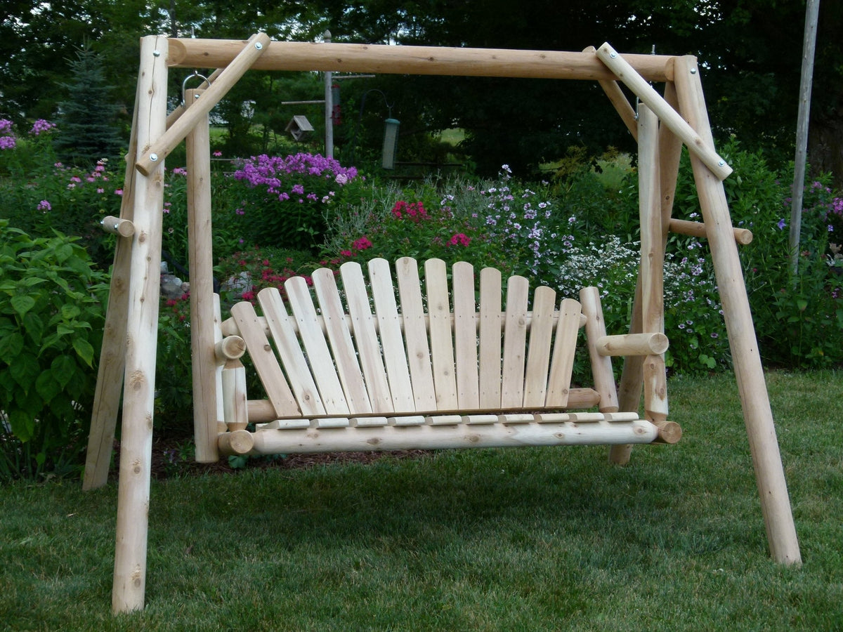 Rustic Log Swing Set - SNOODBANGER customs