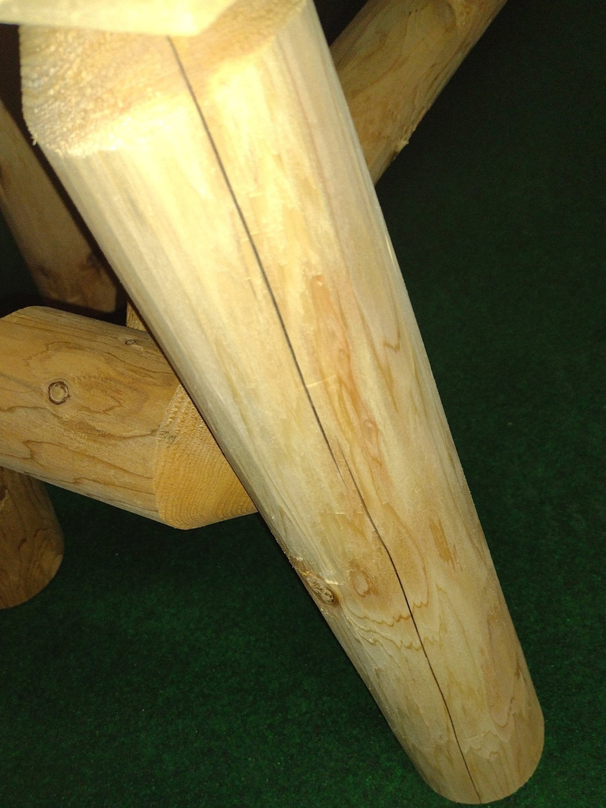 Rustic Outdoor Log Rocking Chair - SNOODBANGER customs