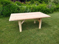 Rustic Outdoor Wooden Patio Table - SNOODBANGER customs