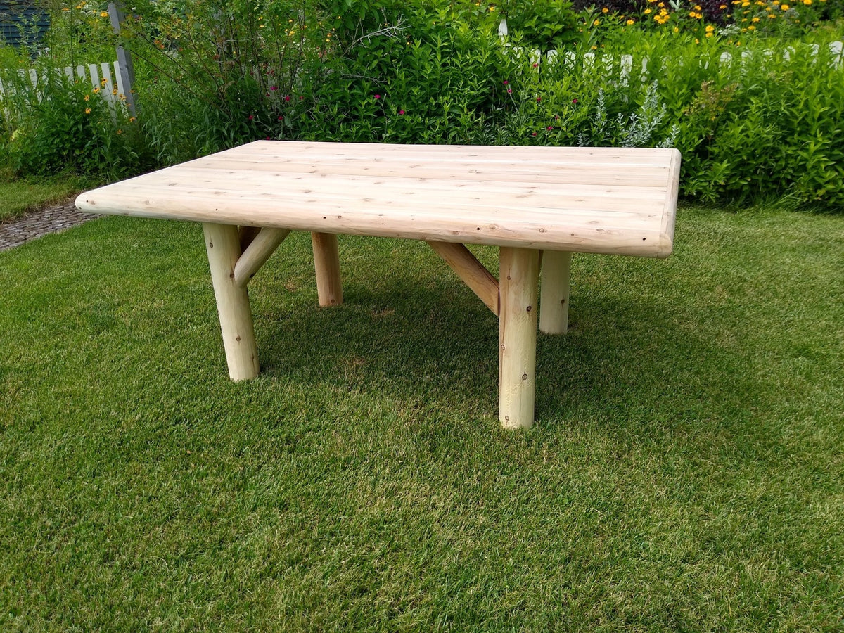 Rustic Outdoor Wooden Patio Table - SNOODBANGER customs