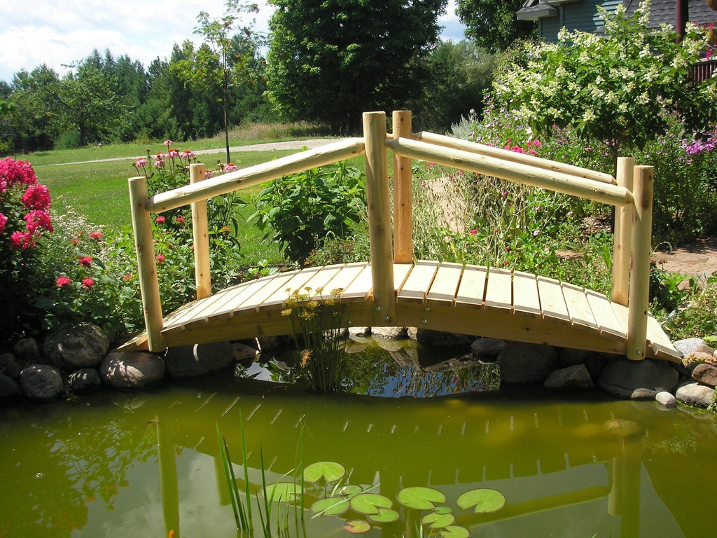 Rustic Wooden Garden Bridge - SNOODBANGER customs