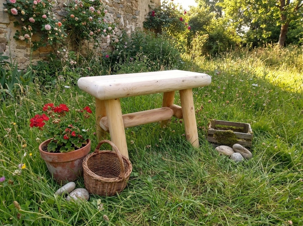 Rustic Wooden Outdoor Garden Bench - SNOODBANGER customs