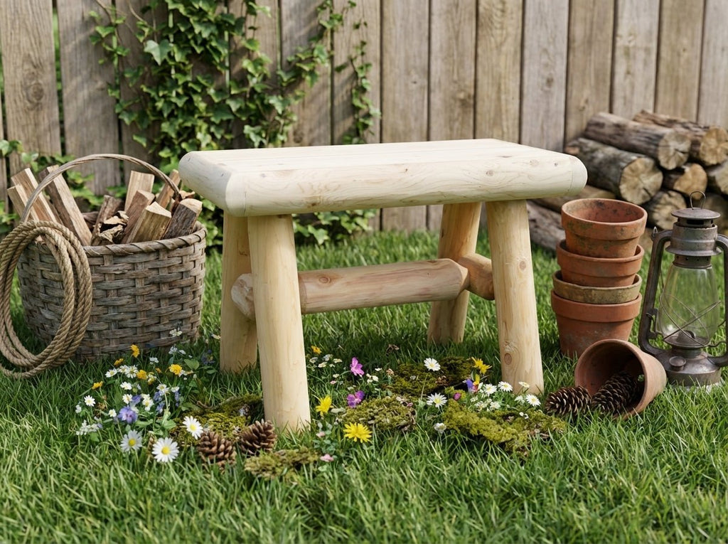 Rustic Wooden Outdoor Garden Bench - SNOODBANGER customs