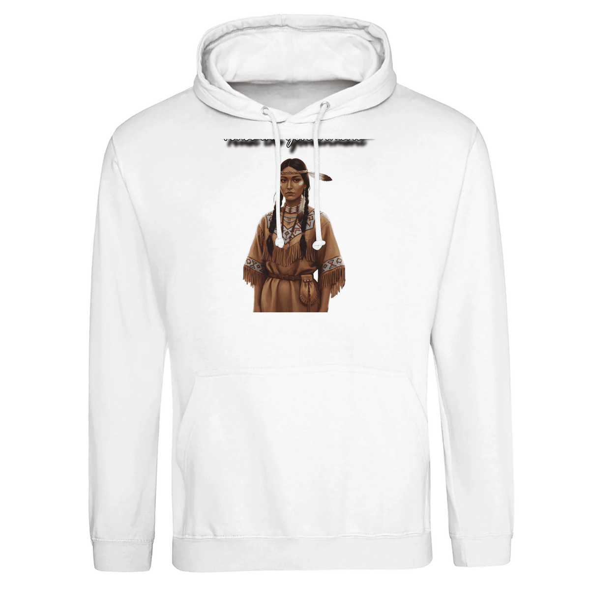 Sad Indian Woman Government Trust Graphic Hoodie - Unisex Premium Cotton Blend - SNOODBANGER customs