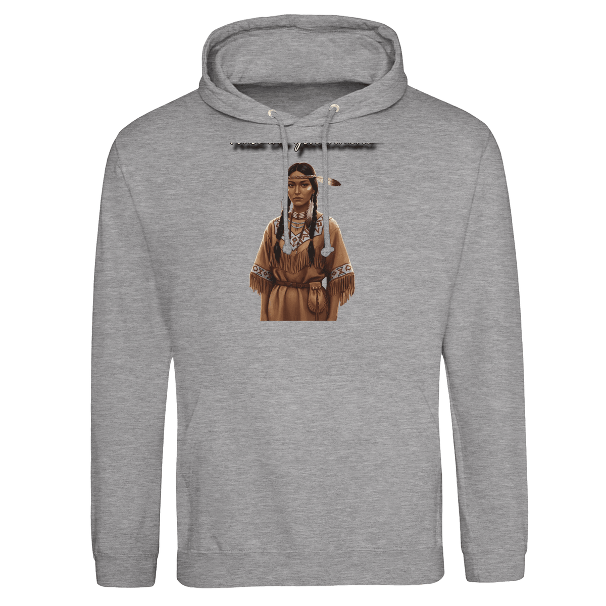 Sad Indian Woman Government Trust Graphic Hoodie - Unisex Premium Cotton Blend - SNOODBANGER customs