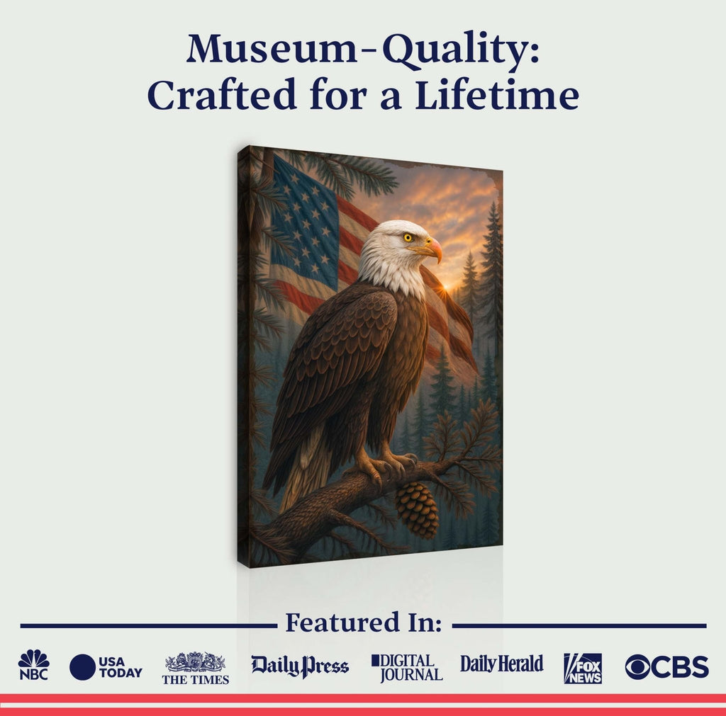 Sentinel of the Pines Eagle Wall Art - SNOODBANGER customs