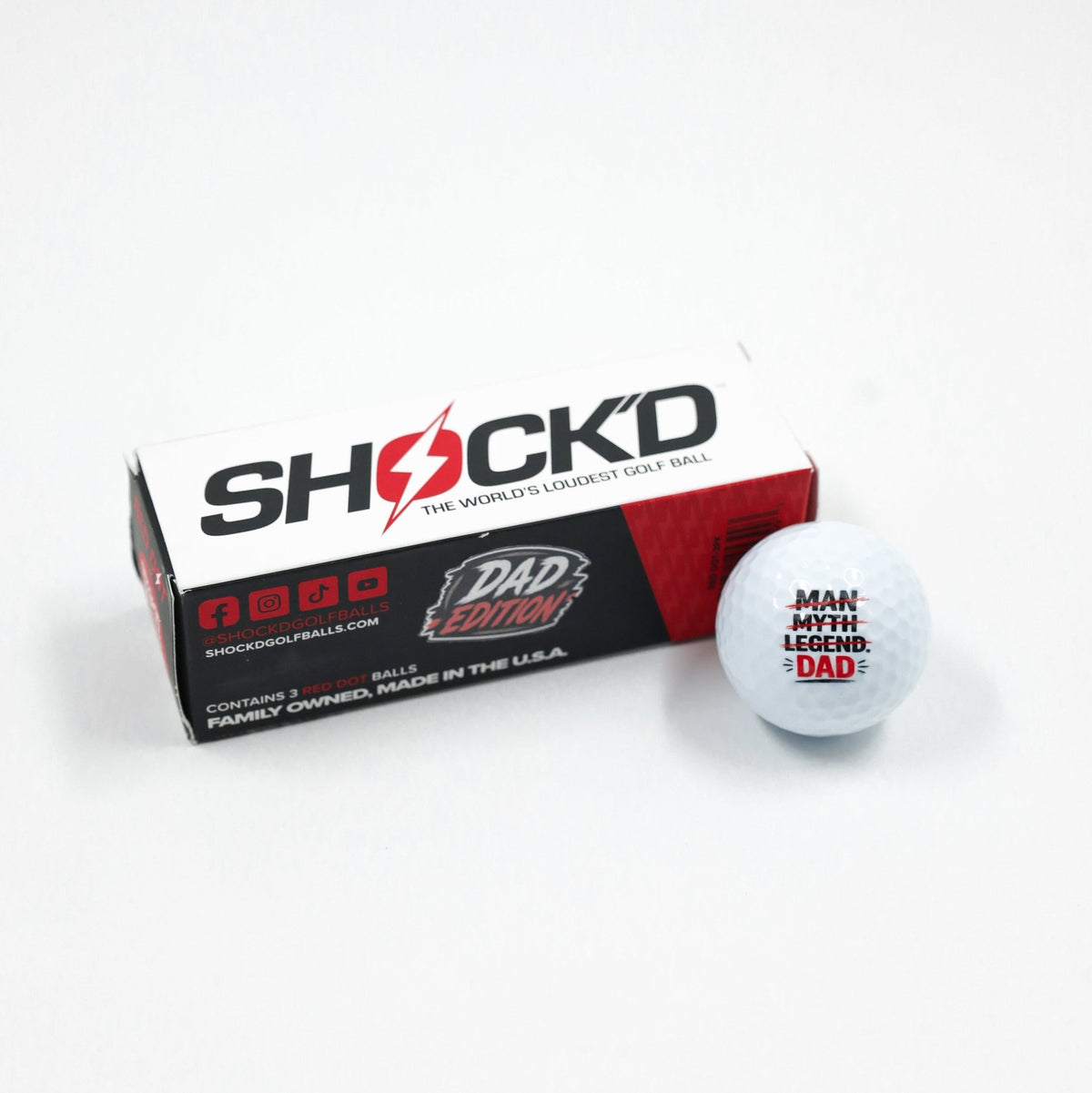 SHOCK'D Golf Balls - SNOODBANGER customs