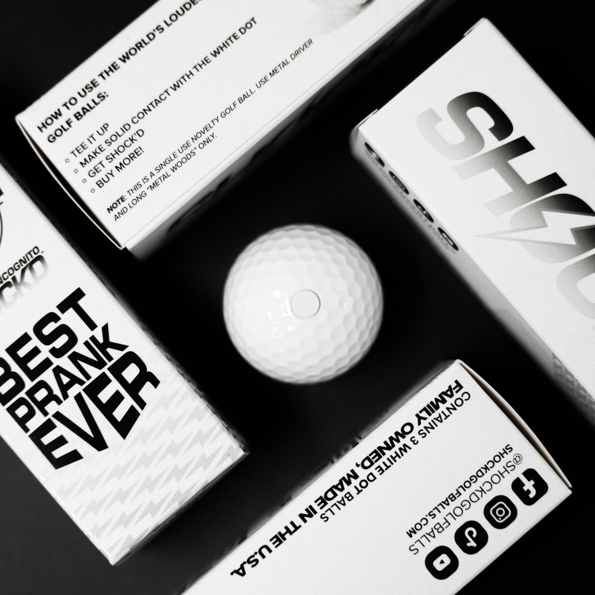 SHOCK'D Golf Balls - SNOODBANGER customs