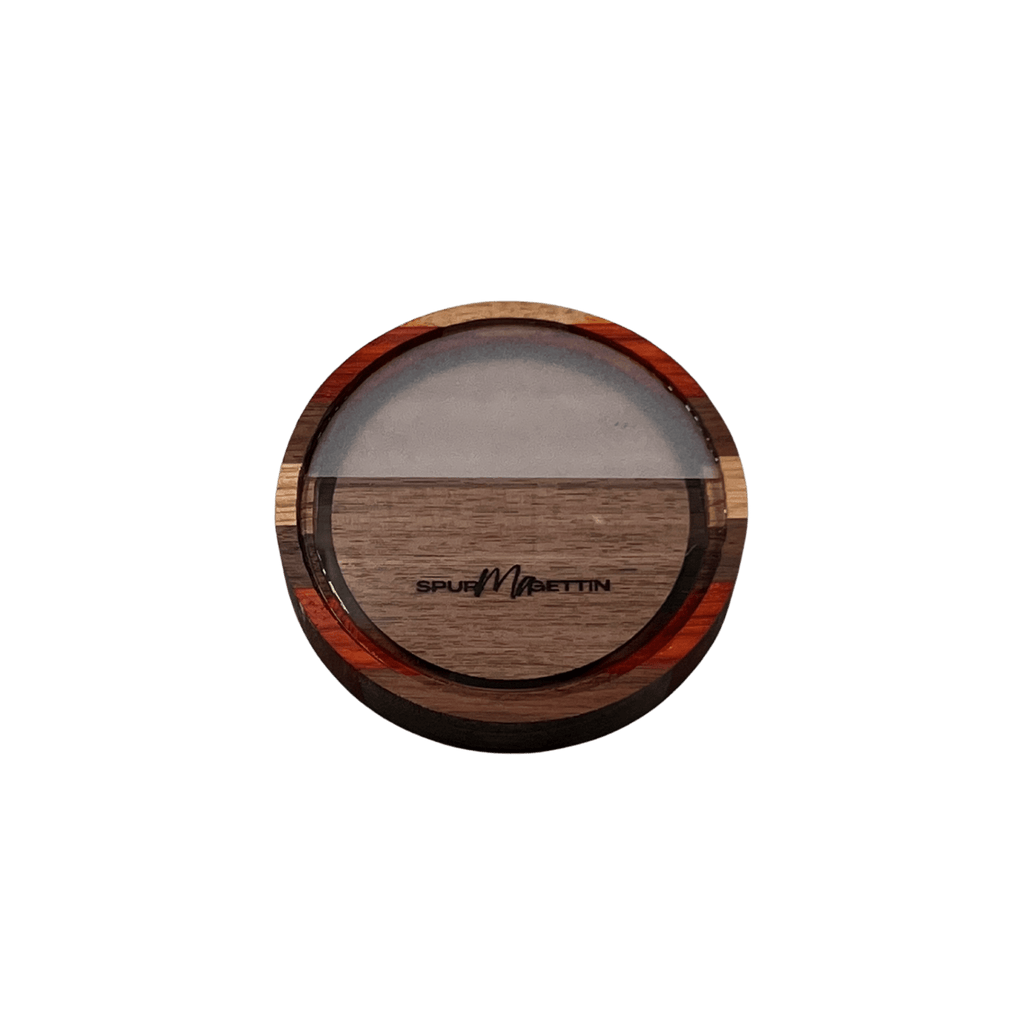 Single Sided Half Blasted Glass Top w/ Wooden Bottom Pot Call - SNOODBANGER customs