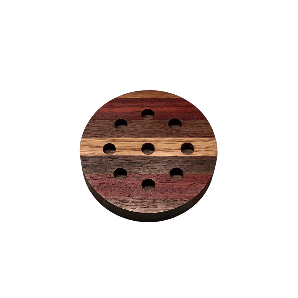Single Sided Half Blasted Glass Top w/ Wooden Bottom Pot Call - SNOODBANGER customs
