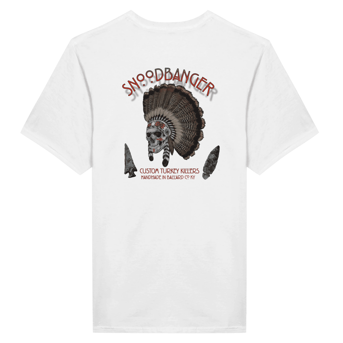 SNOODBANGER FEATHER FRONT/BACK shirt | Gildan® 64000 - SNOODBANGER customs