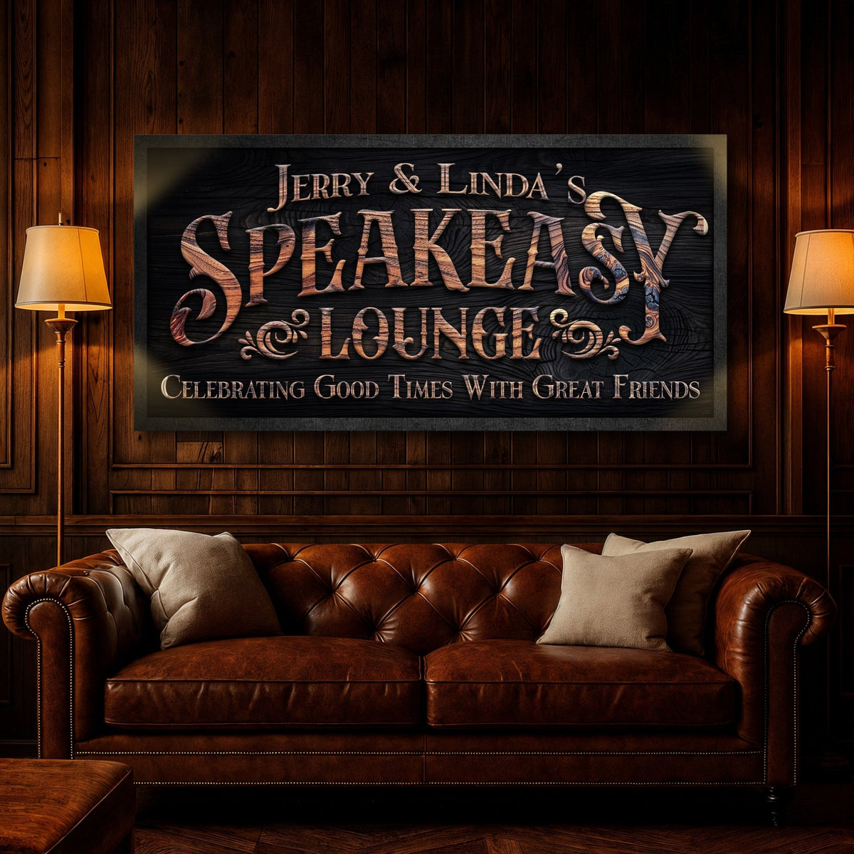 Speakeasy Lounge Wall Sign - SNOODBANGER customs