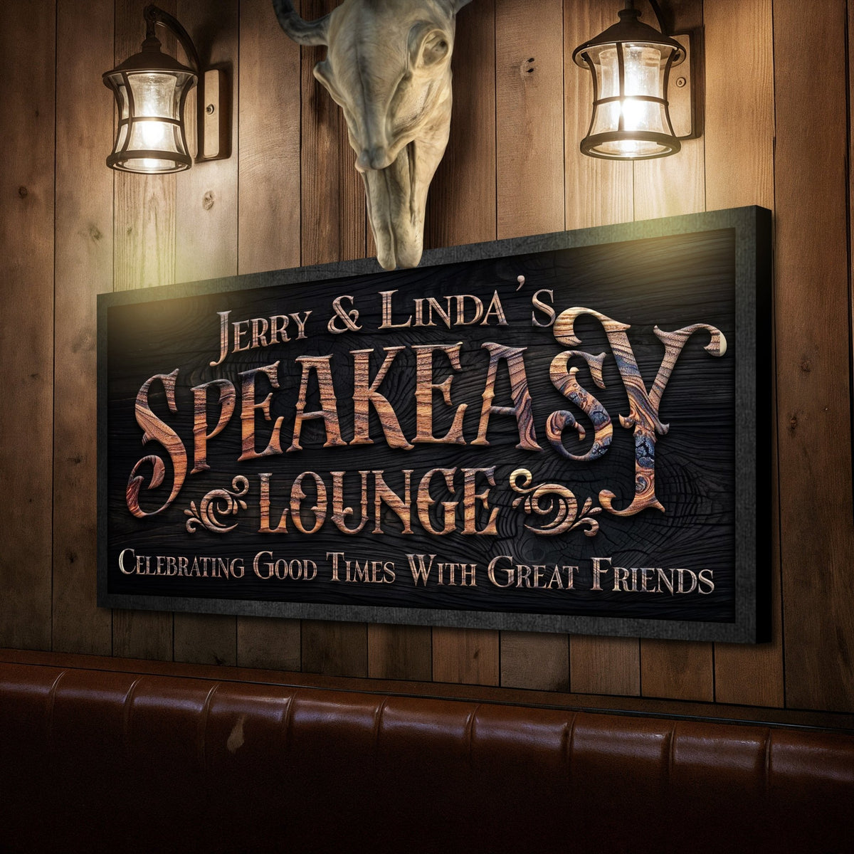 Speakeasy Lounge Wall Sign - SNOODBANGER customs