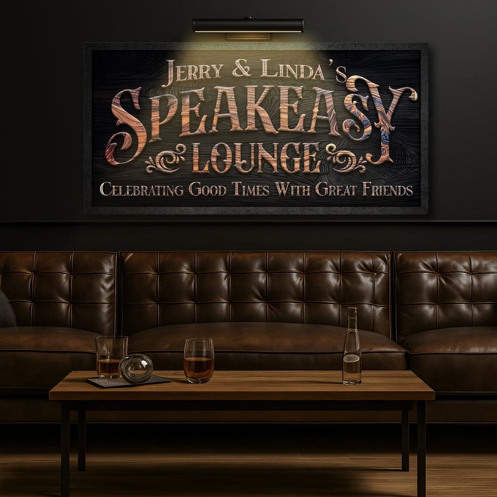Speakeasy Lounge Wall Sign - SNOODBANGER customs