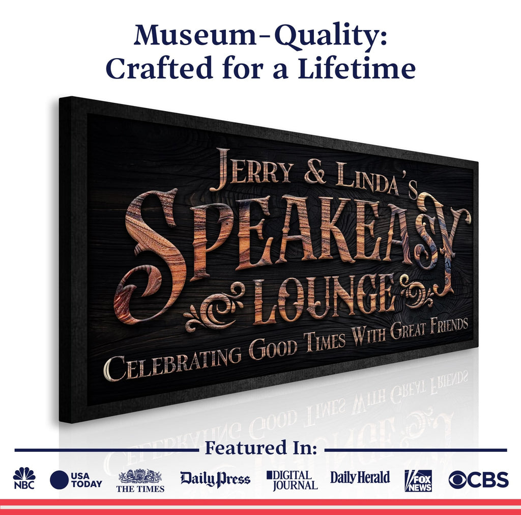 Speakeasy Lounge Wall Sign - SNOODBANGER customs