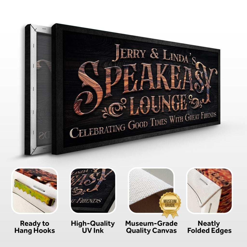 Speakeasy Lounge Wall Sign - SNOODBANGER customs