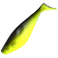 Swim Shad 5" - Hot Chartreuse Black Back - SNOODBANGER customs