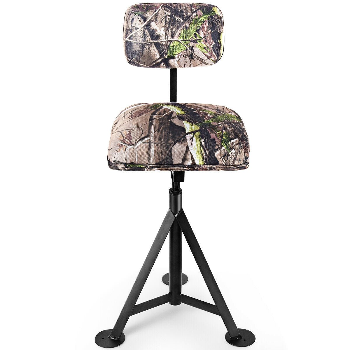 Swivel Hunting Chair Tripod Blind Stool with Detachable Backrest - SNOODBANGER customs