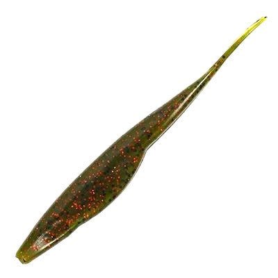 Triple Tail Jerk Shad - Watermelon Red Flakes - SNOODBANGER customs