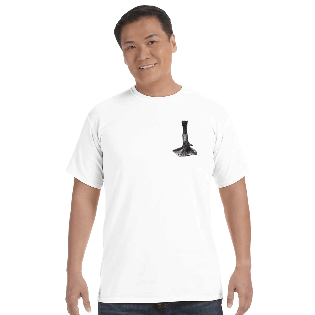 Unisex Heavyweight Crewneck T-Shirt | Comfort Colors C1717 White - SNOODBANGER customs