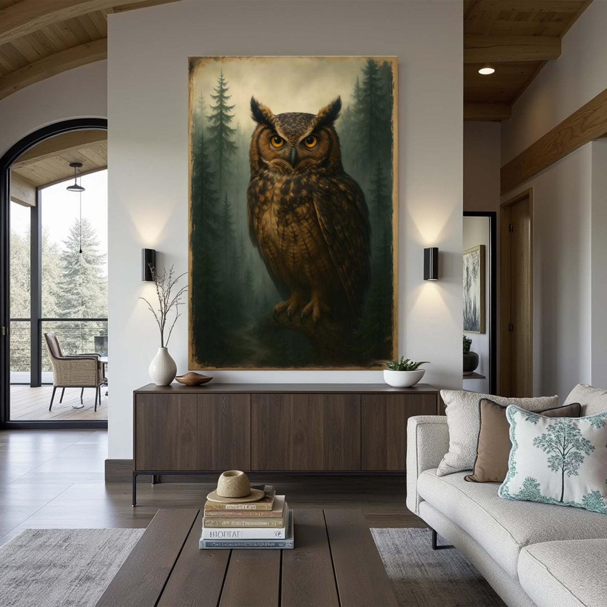 Watcher Of The Woods Owl Wall Art - SNOODBANGER customs