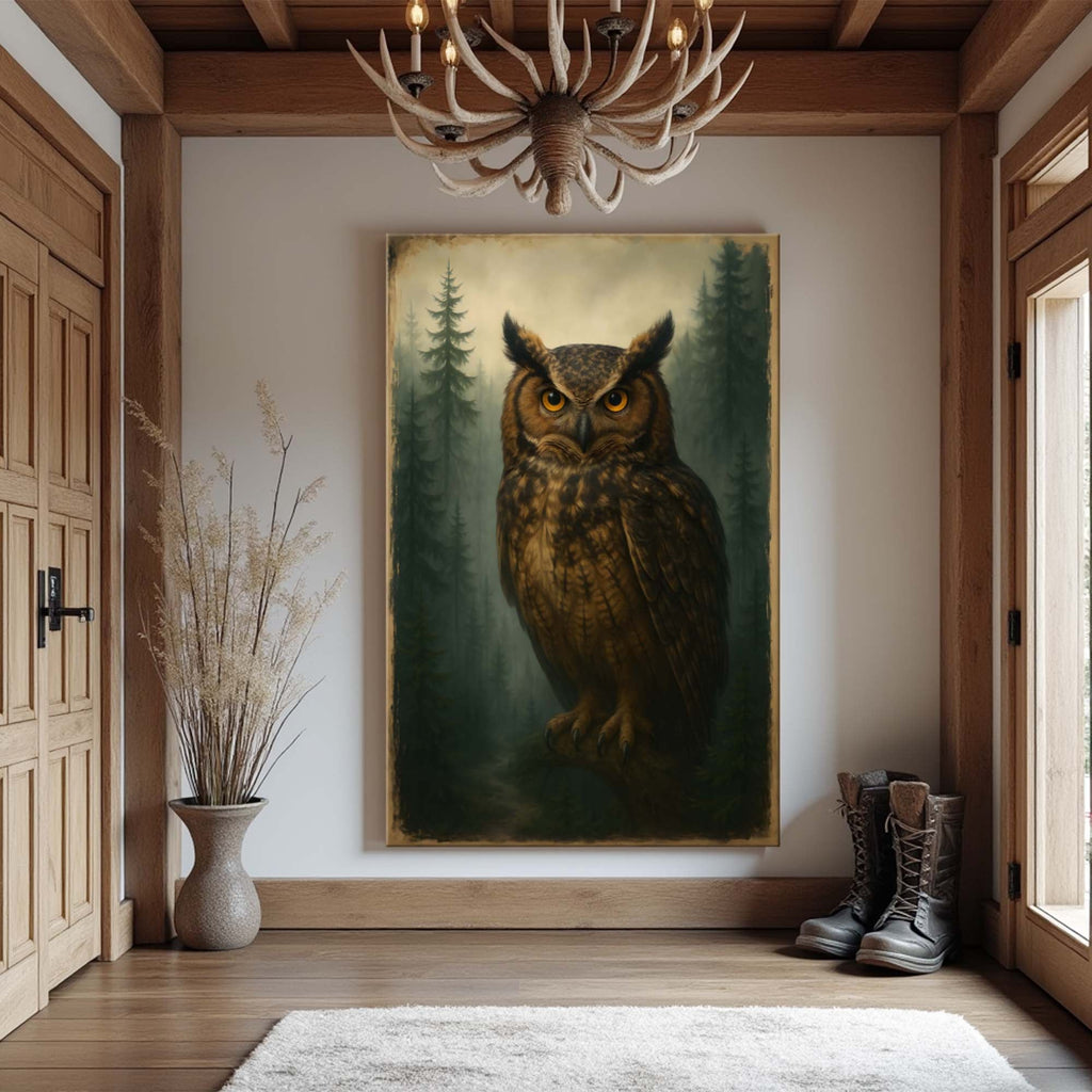 Watcher Of The Woods Owl Wall Art - SNOODBANGER customs