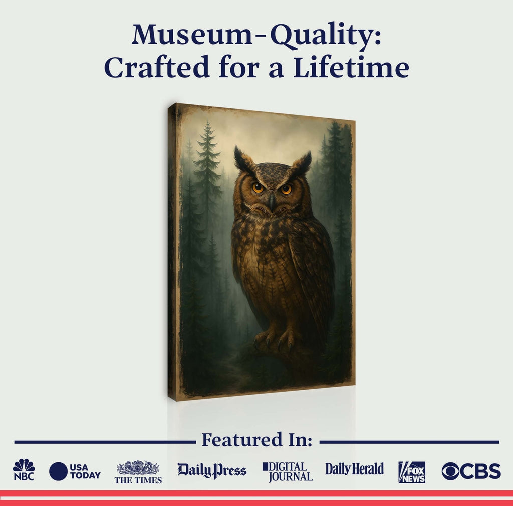 Watcher Of The Woods Owl Wall Art - SNOODBANGER customs