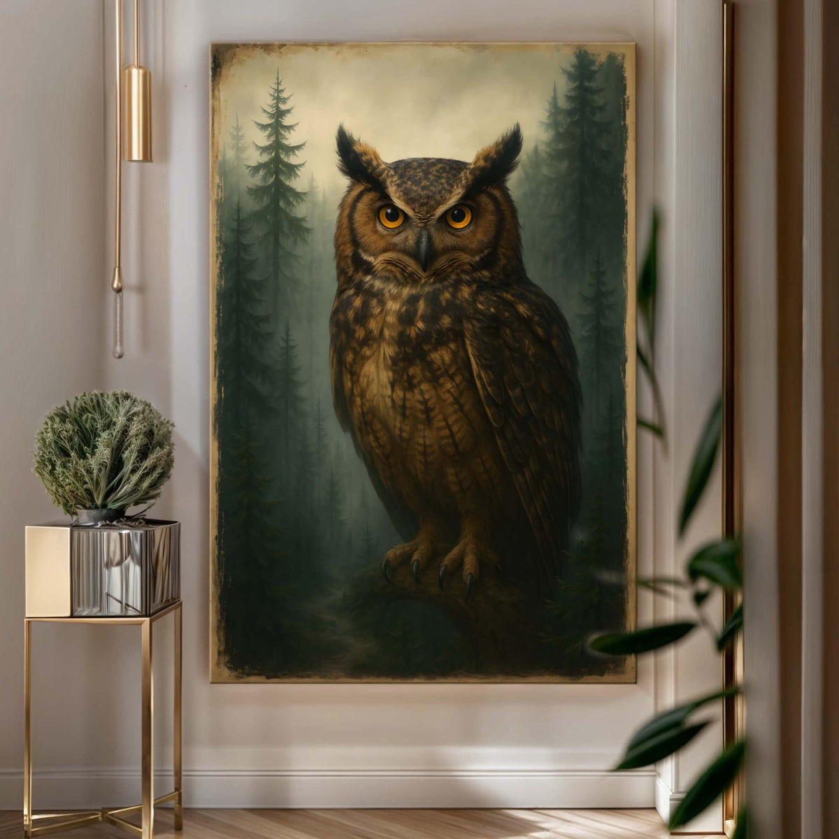Watcher Of The Woods Owl Wall Art - SNOODBANGER customs