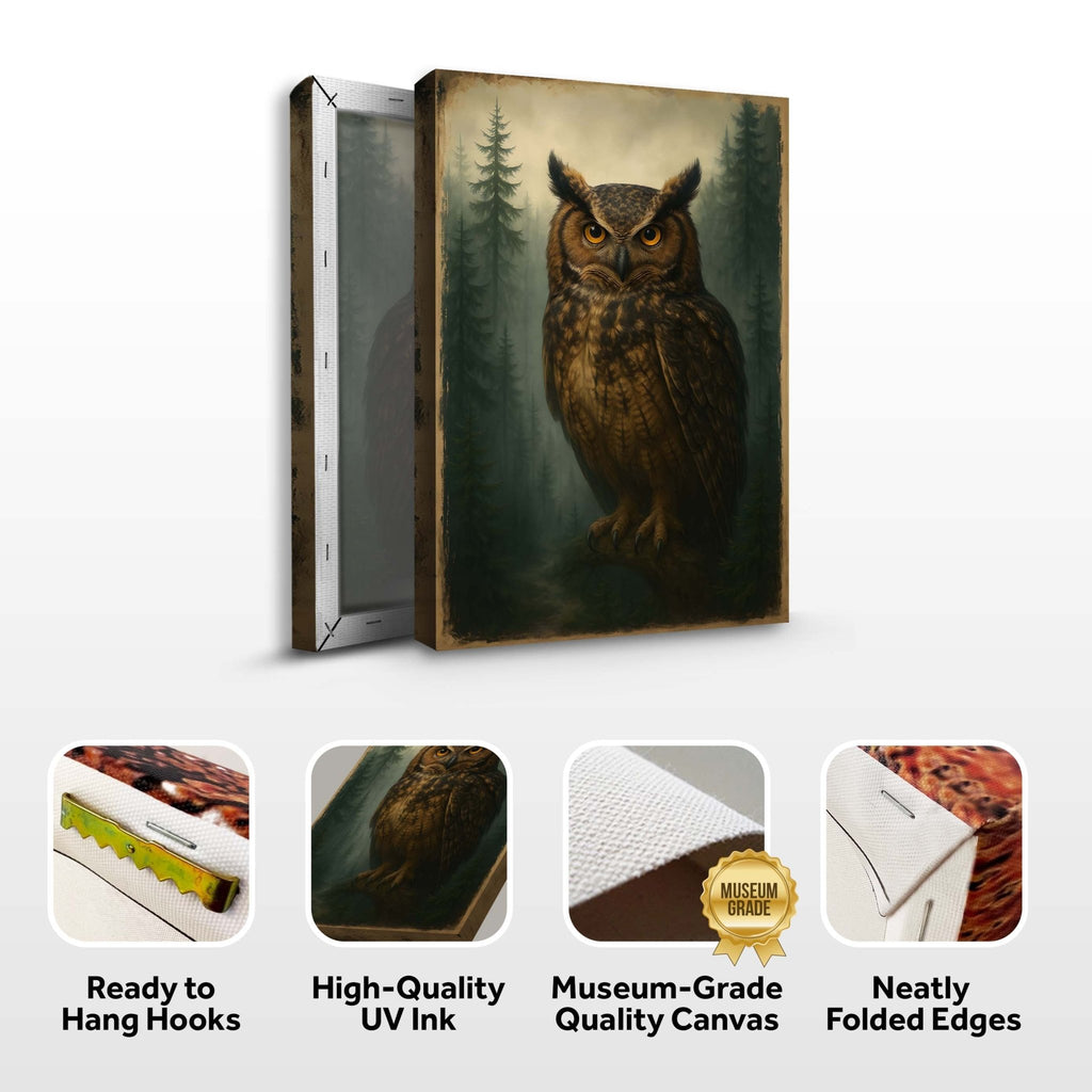 Watcher Of The Woods Owl Wall Art - SNOODBANGER customs