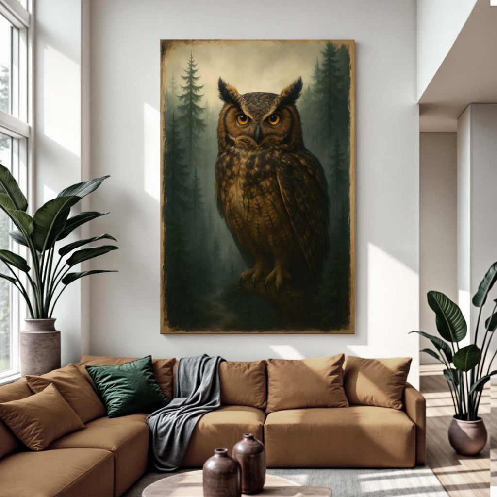 Watcher Of The Woods Owl Wall Art - SNOODBANGER customs