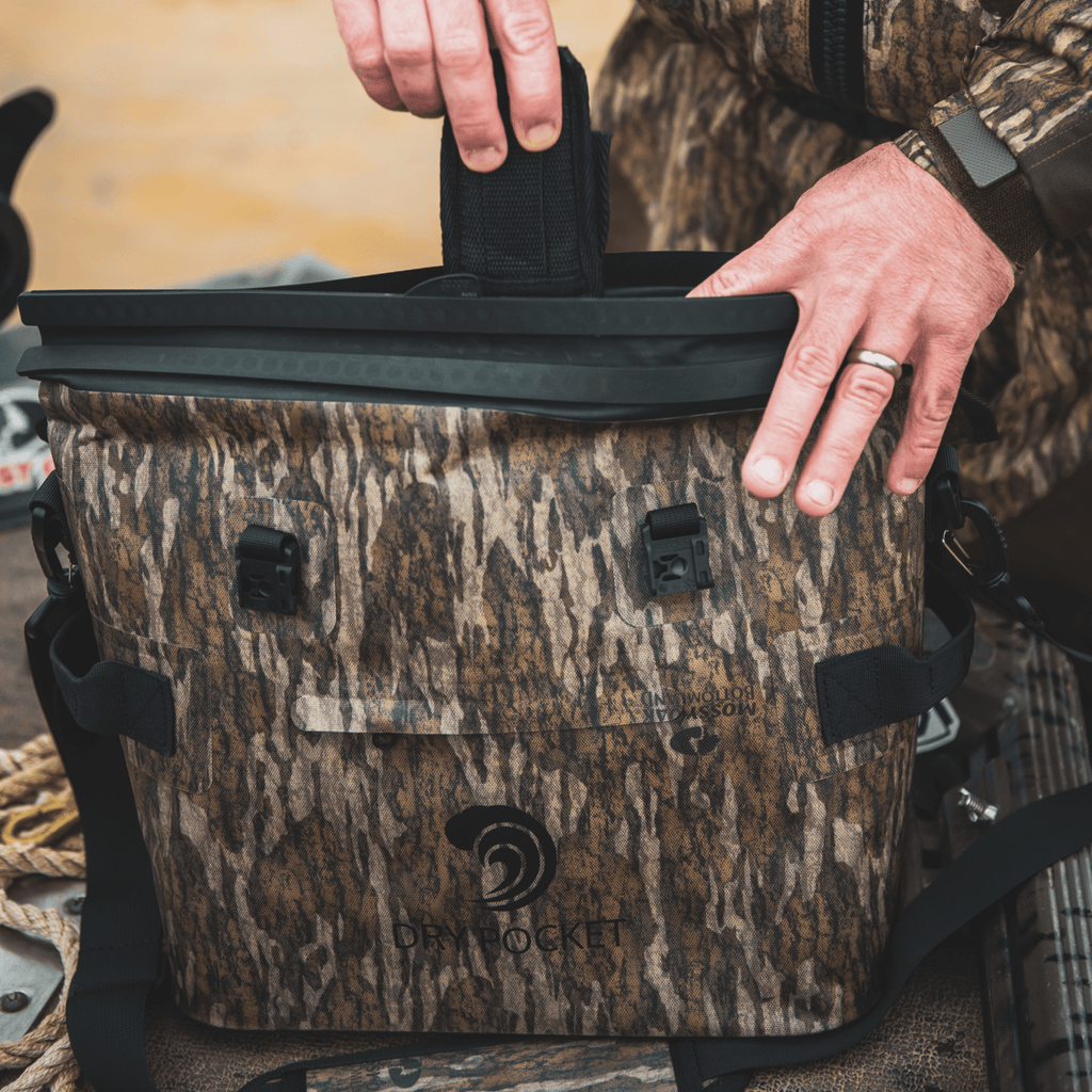 Waterproof Floating Cooler Bag - Bottomland Camo - SNOODBANGER customs