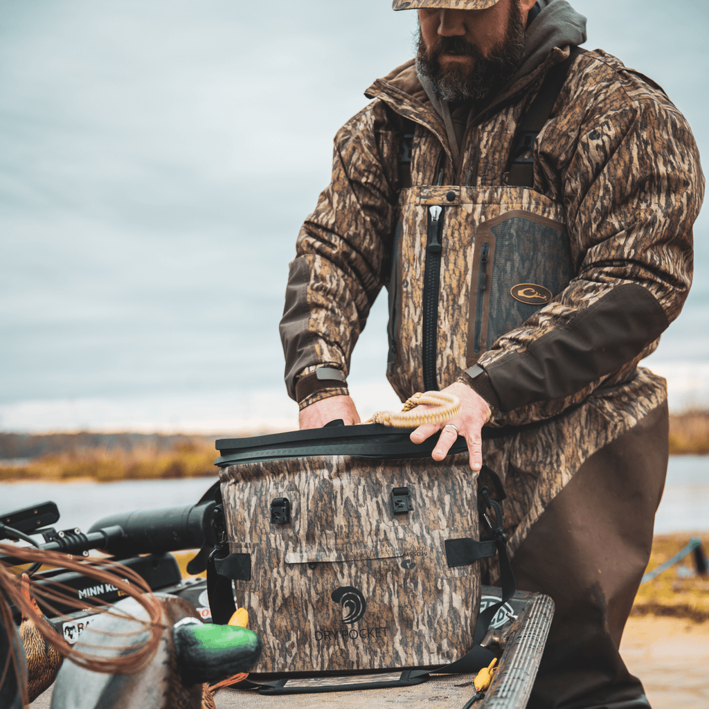 Waterproof Floating Cooler Bag - Bottomland Camo - SNOODBANGER customs