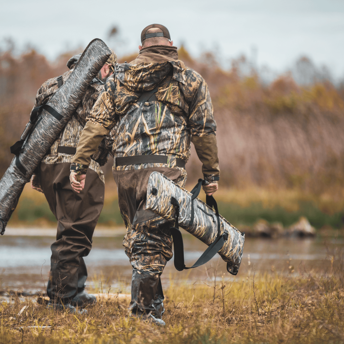 Waterproof Floating Shotgun Bag - Shadow Grass Habitat - SNOODBANGER customs