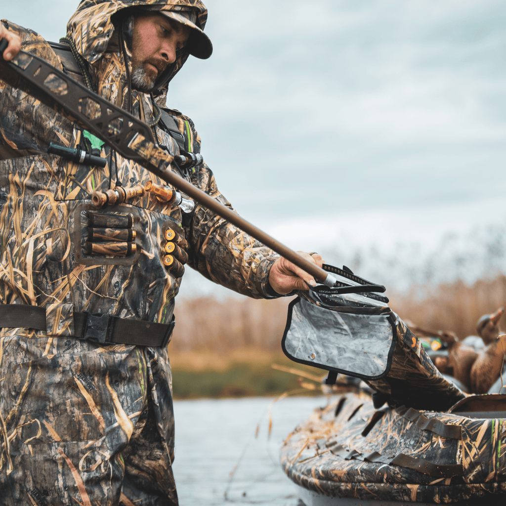 Waterproof Floating Shotgun Bag - Shadow Grass Habitat - SNOODBANGER customs