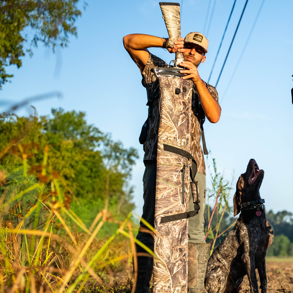 Waterproof Floating Shotgun Bag - Shadow Grass Habitat - SNOODBANGER customs