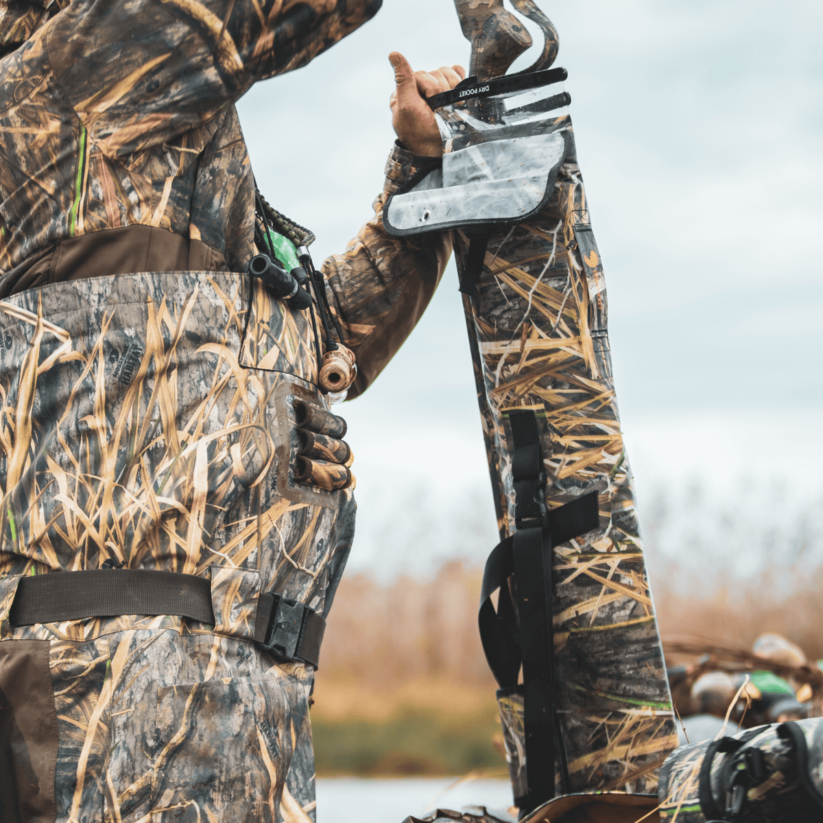 Waterproof Floating Shotgun Bag - Shadow Grass Habitat - SNOODBANGER customs