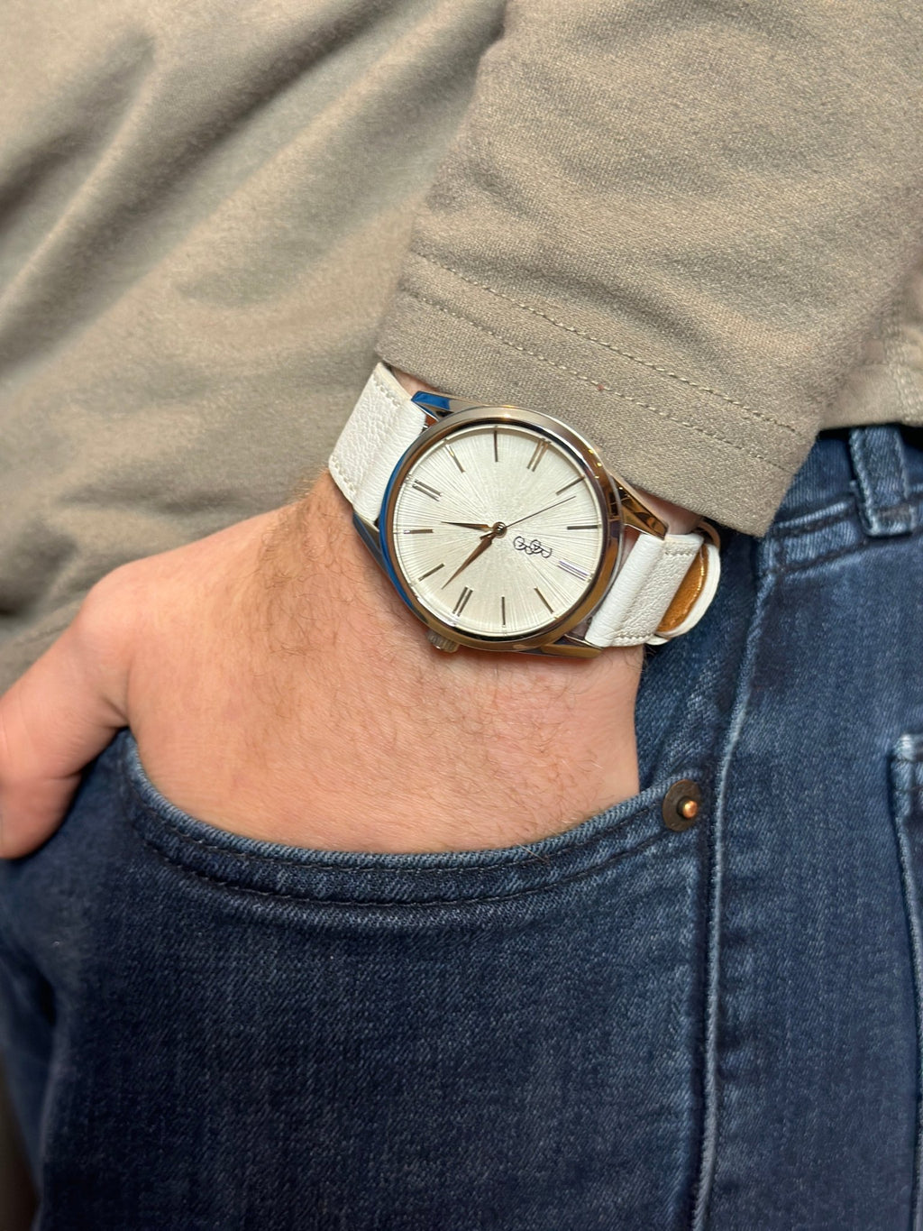 White Sunburst Watch - SNOODBANGER customs