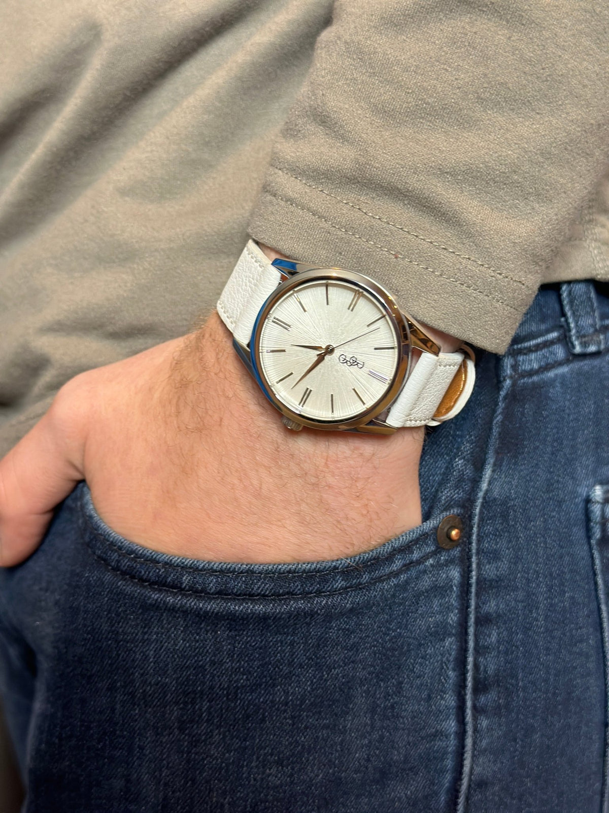 White Sunburst Watch - SNOODBANGER customs