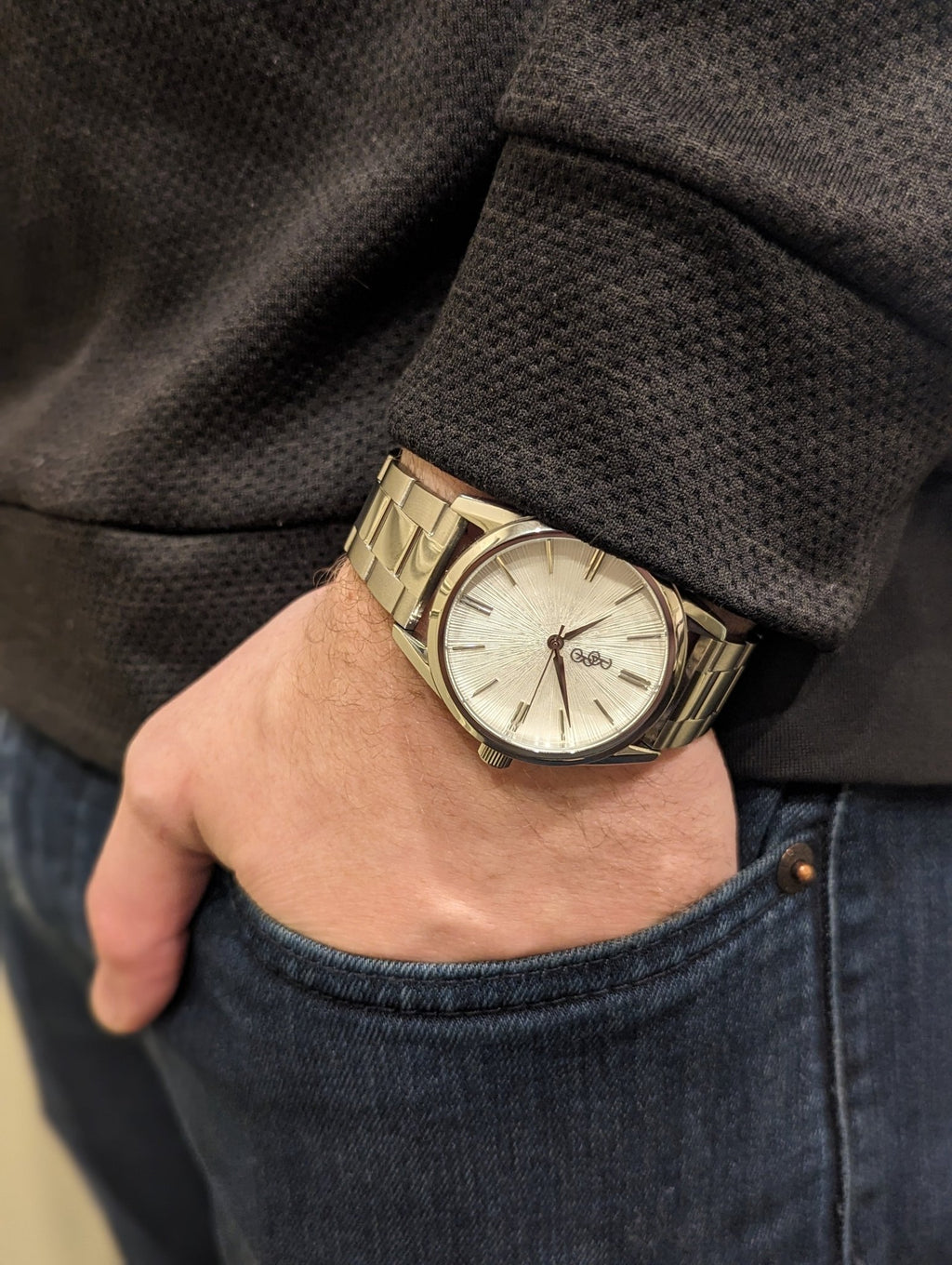 White Sunburst Watch - SNOODBANGER customs