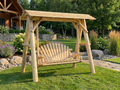 Wooden Porch Swing with Canopy - SNOODBANGER customs