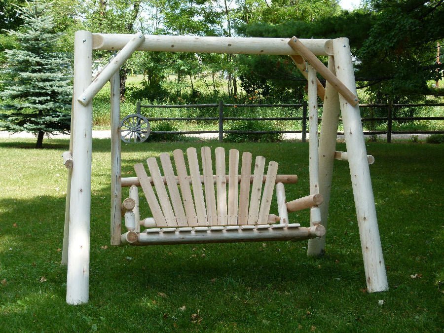 Wooden Porch Swing with Canopy - SNOODBANGER customs