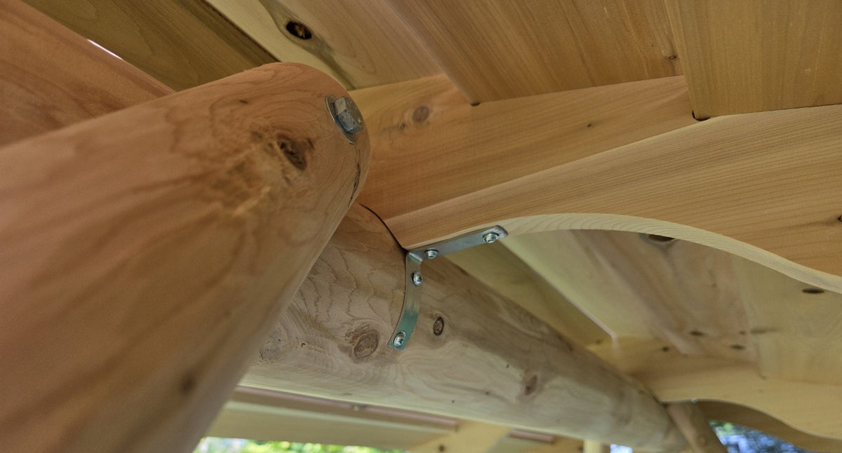 Wooden Porch Swing with Canopy - SNOODBANGER customs