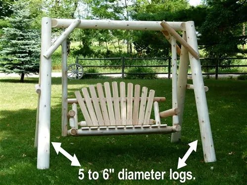 Wooden Porch Swing with Canopy - SNOODBANGER customs